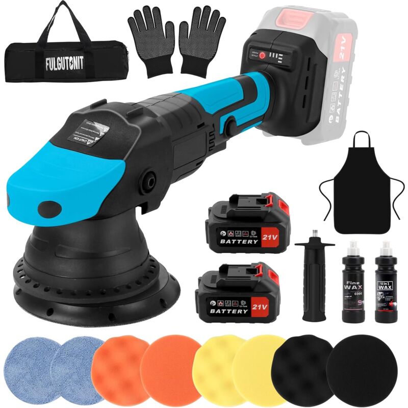 Polisseuse Sans Fil pour Voiture 900W Polisseuse Orbitale 3 Vitesses Variables