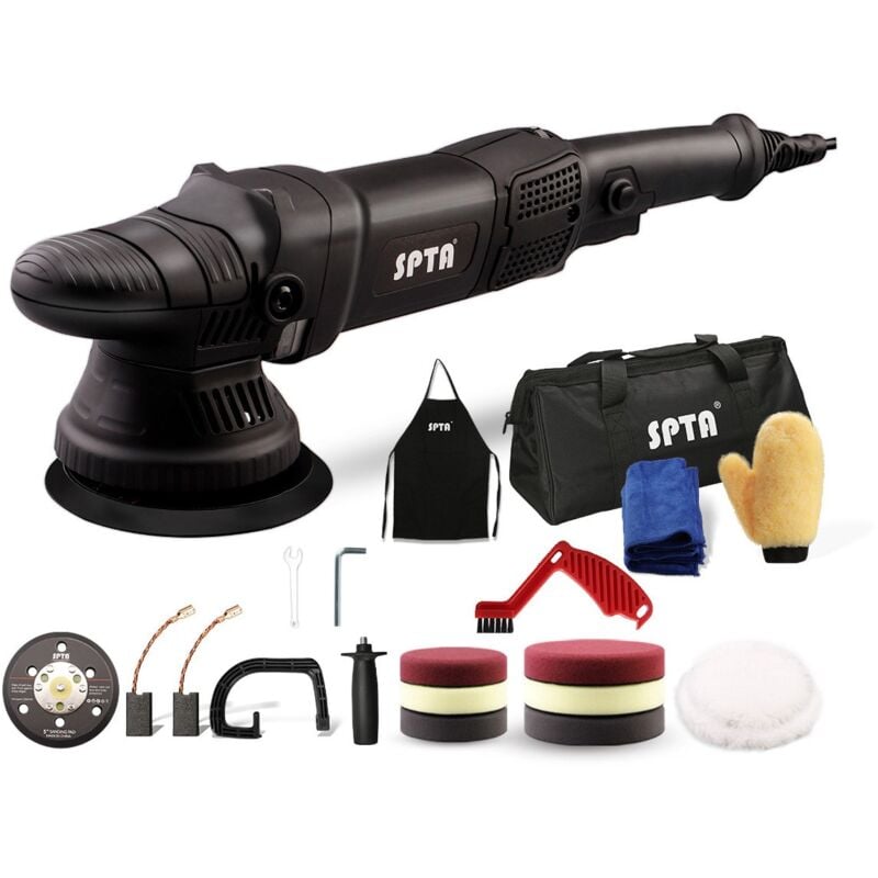 Polisseuse Voiture, machine à polir, 780W 5200RPM, 150mm/125mm polissage Pad, 6 Vitesse Variable Ponceuse