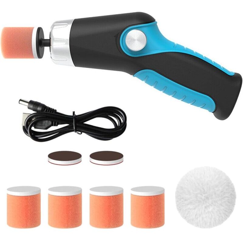 Start - Polisseuse Voiture sans Fil,Polisseuse Excentrique Portable,0-8500 rpm Polisseuse électrique pour Polissage Cirage Et Ponage des Sols Meubles