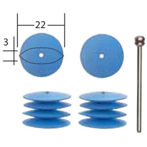 Polissoirs élastiques en silicone - bombé - Proxxon
