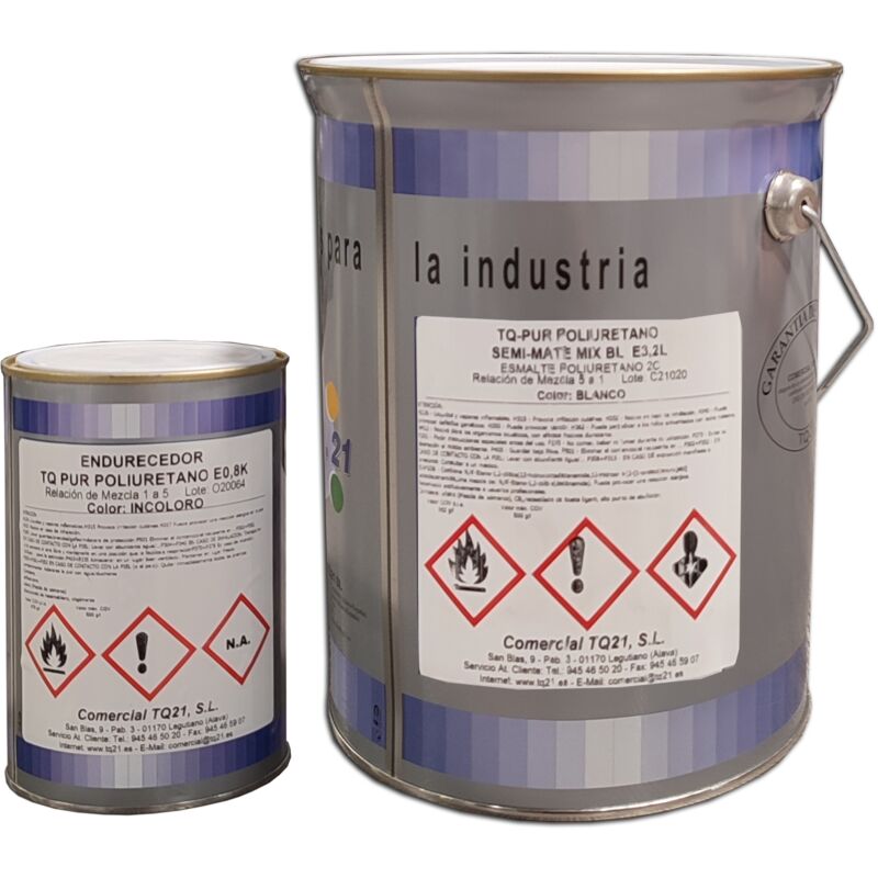 

POLIURETANO SATINADO 2C CARTA RAL 3,2L+0,8K | RAL 5012 Azul luminoso - RAL 5012 Azul luminoso