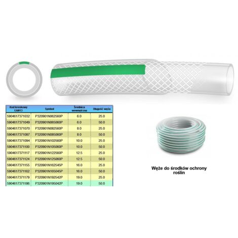Polix 12,5 mm x 25 m Manguera de Protección Transparente