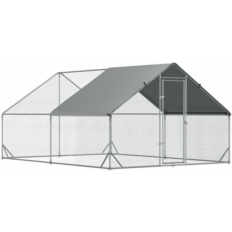 Giordanoshop - Pollaio Gabbia Per Galline Da Esterno 3X4x2m Telaio ...