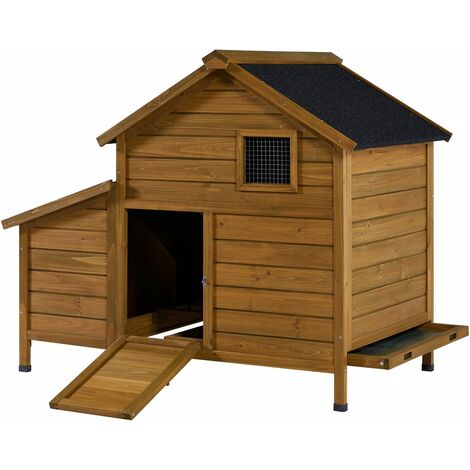 Pollaio in legno "Cocotte" con nido - Marrone