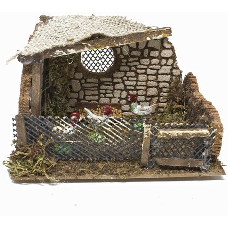 Pollaio per Presepe 15x10x11 cm - 85416/B