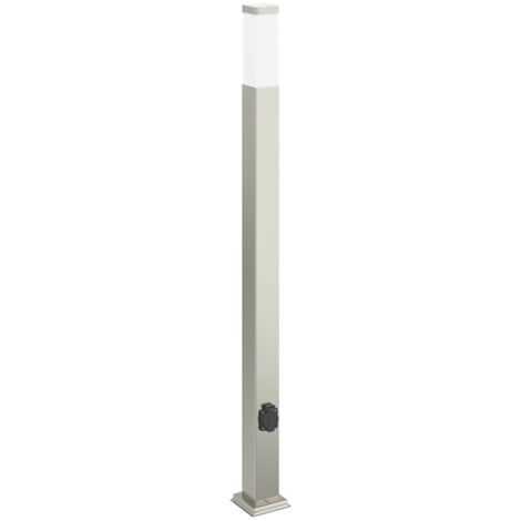 Pollerleuchte mit Auslass 110 cm Edelstahl IP44 vidaXL