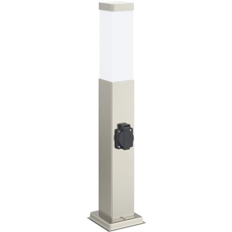 Pollerleuchte mit Auslass 50 cm Edelstahl IP44 vidaXL
