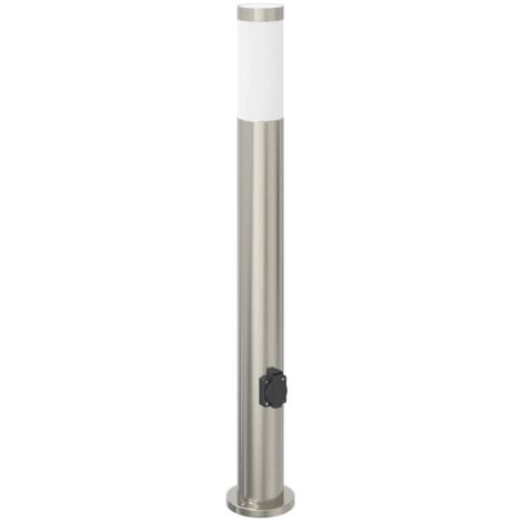 Pollerleuchte mit Auslass 80 cm Edelstahl IP44 vidaXL