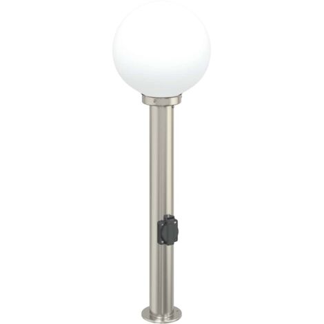 Pollerleuchte mit Auslass 80 cm Edelstahl IP44 vidaXL