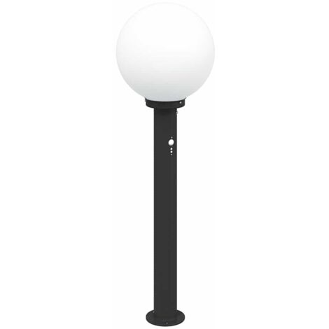 Pollerleuchte mit Sensor 80 cm Schwarz IP44 vidaXL