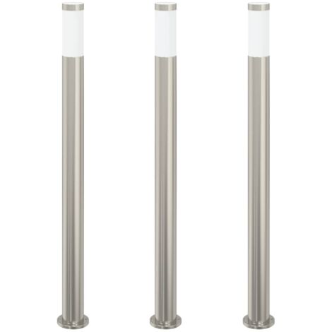 Pollerleuchten 3er 110 cm Edelstahl IP44 vidaXL