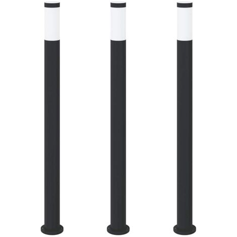Pollerleuchten 3er 110 cm Edelstahl IP44 vidaXL