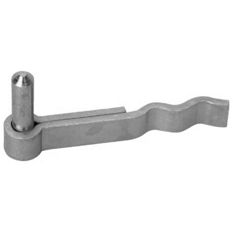 POLLMANN Haken F,13mm,m.gewellter Lasche zum Eingipsen Eisen, galv. hell verz.