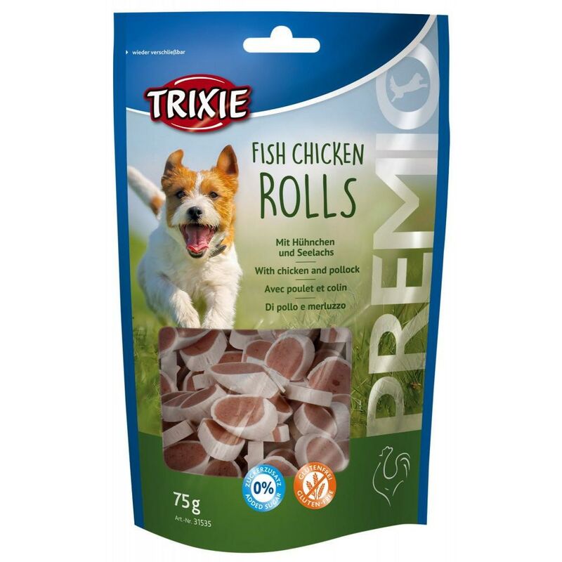 

Snack PREMIO Chicken & Fish Rolls, 75 g - Trixie