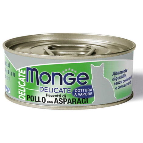 Pollo Monge Cat con espárragos 80g