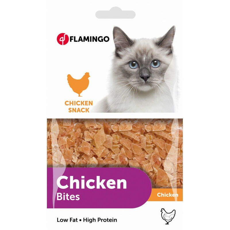 

golosinas de pollo. Bolsa de 85 gr. para gato.