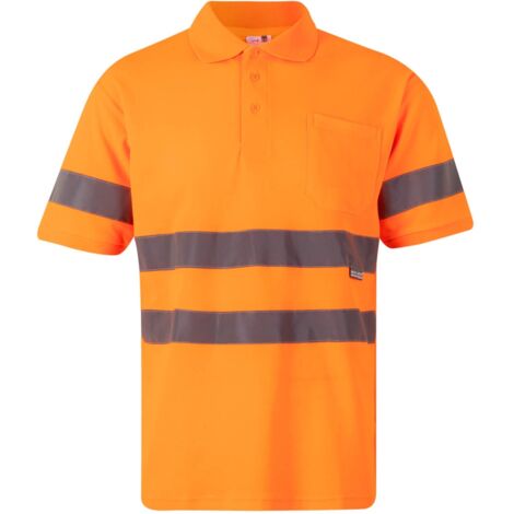 POLO ALGODÓN MC AV NARANJA FLÚOR S