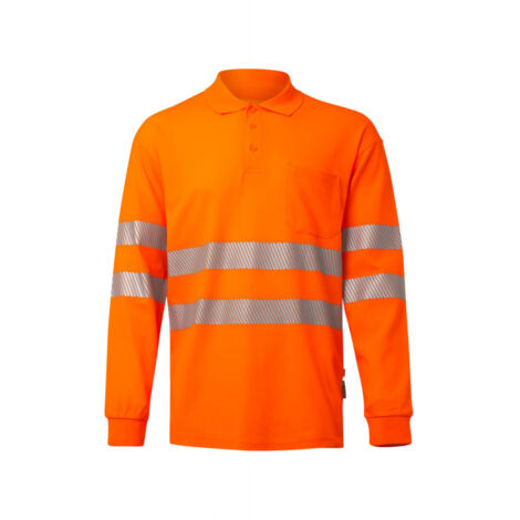 POLO ALGODÓN ML RS NARANJA FLÚOR L