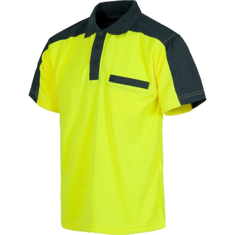 

Polo manga corta combinado de alta visibilidad WORKTEAM C2805 | XL - Gris+Amarillo A.V.