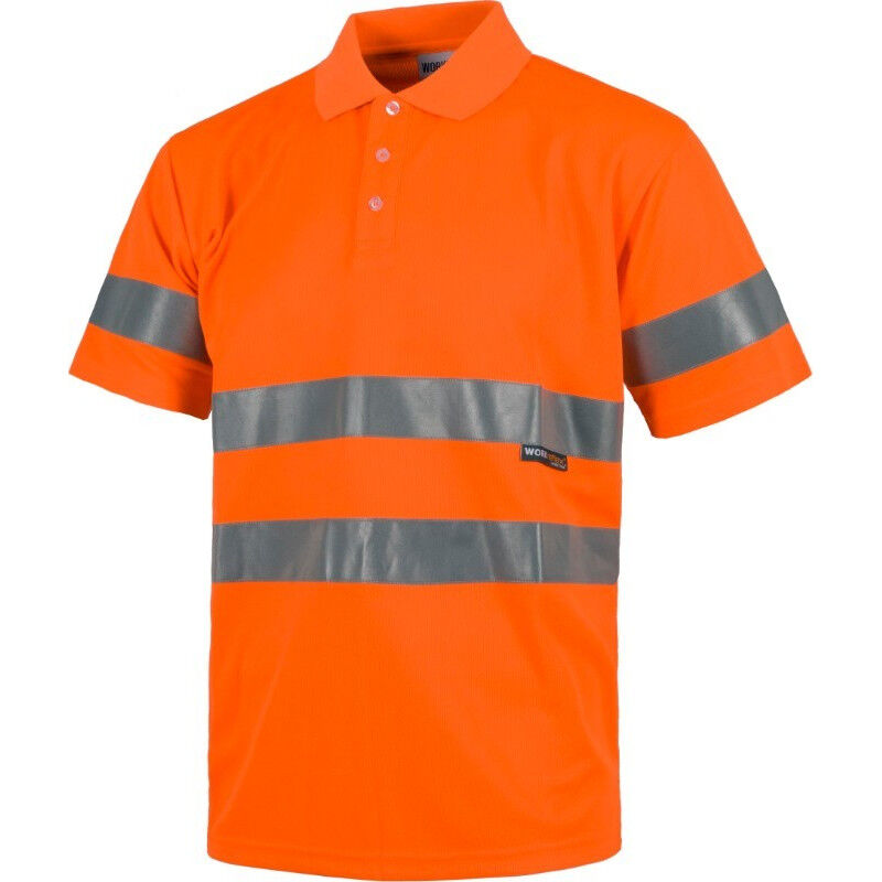 

Polo técnico con cintas reflectantes WORKTEAM C3880 | L - Naranja A.V.