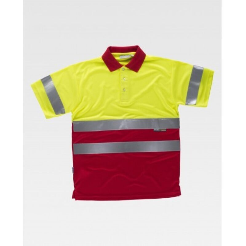 

Polo de Alta Visibilidad manga corta en colores combinados C3860 | XXL - Amarillo A.V.+ Rojo - Workteam