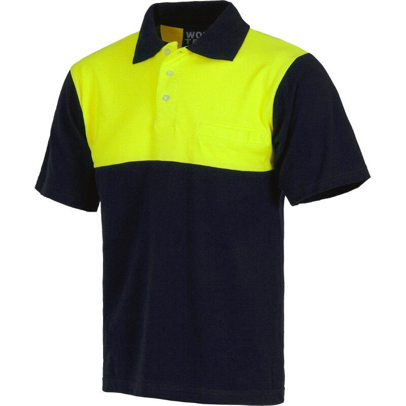 

Polo manga corta combinado de Alta Visibilidad WORKTEAM C3840 (Tallas grandes) | S - Marino+Amarillo A.V.