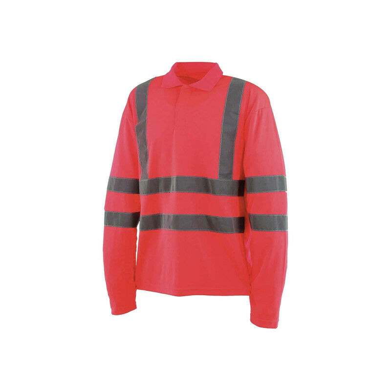 

Cepovett - Polo alta visibilidad - Manga larga - Rojo fluorescente - M - Rouge