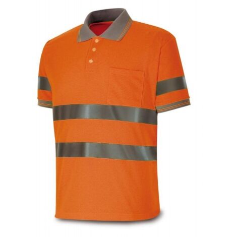 POLO ALTA VISIBILIDAD NARANJA FLUO T-L (1288-POLFNNL) - MARCA
