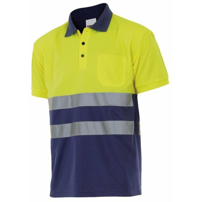 

Velilla - POLO BICOLOR MANGA CORTA ALTA VISIBILIDAD Sup Ama/Inf Marino S