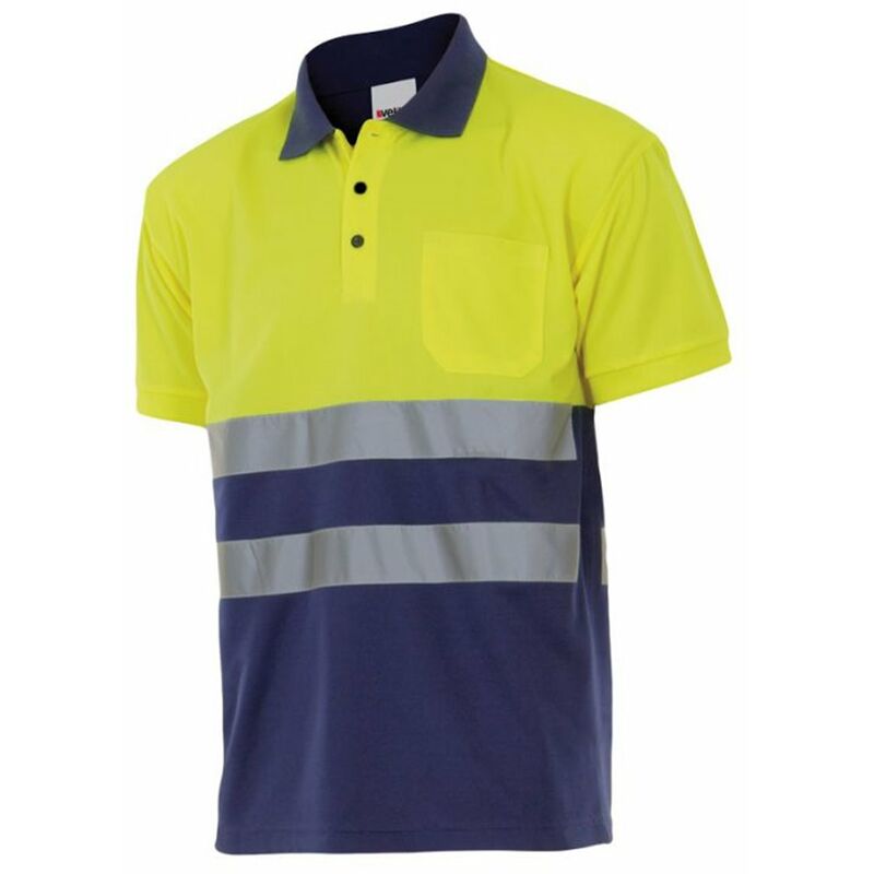 

Velilla - POLO BICOLOR MANGA CORTA ALTA VISIBILIDAD Sup Ama/Inf Marino 3XL