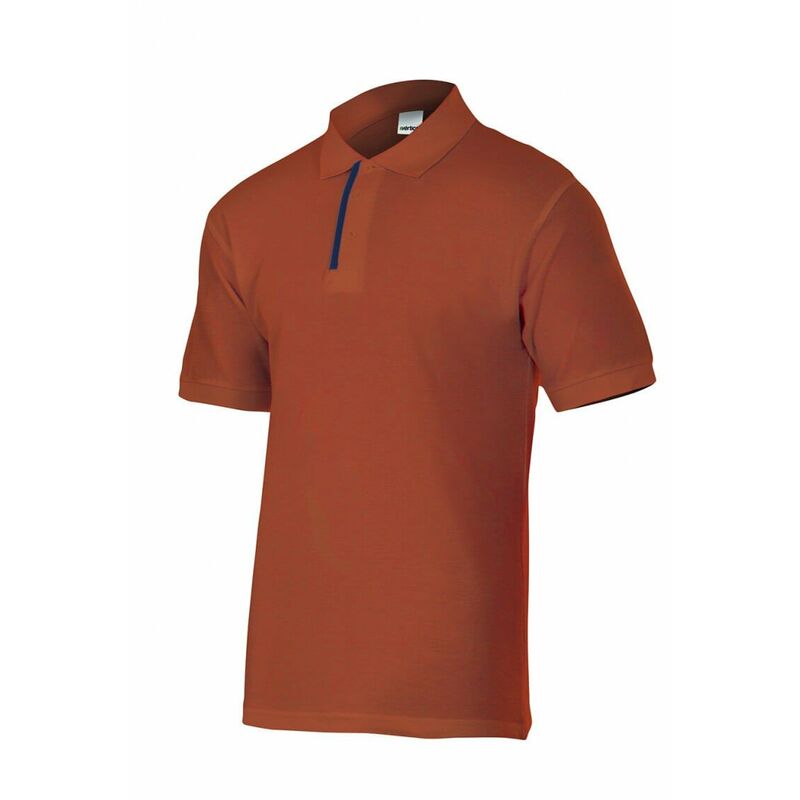 

Polo azulina/rojo en tejido piqué combinado Serie P105502 | 3XL - Rojo / Azulina - Velilla