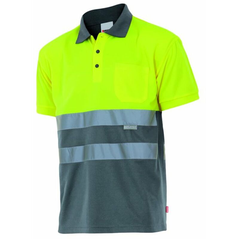 

Velilla - POLO BICOLOR MANGA CORTA ALTA VISIBILIDAD Sup Am/Inf Gris 5XL