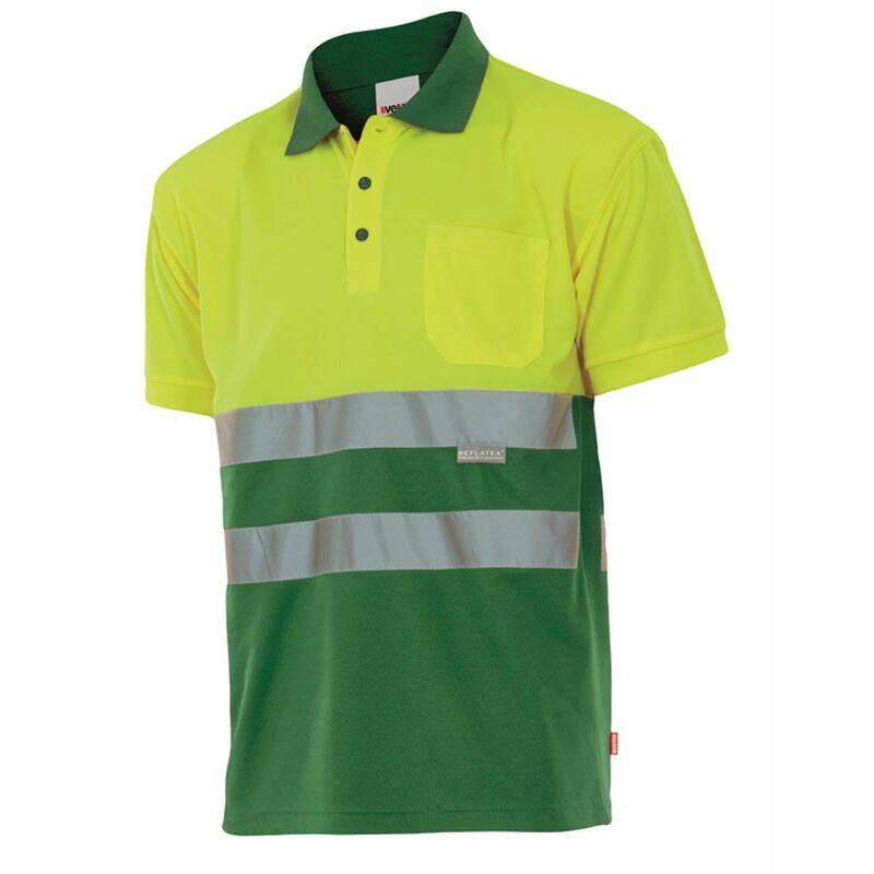

Velilla - POLO BICOLOR MANGA CORTA ALTA VISIBILIDAD Sup Ama/Inf Ver S