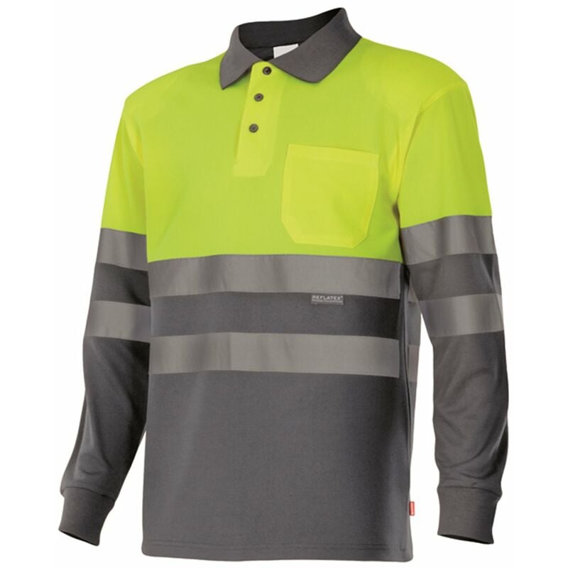 

Velilla - POLO BICOLOR MANGA LARGA ALTA VISIBILIDAD Sup Am/Inf Gris L