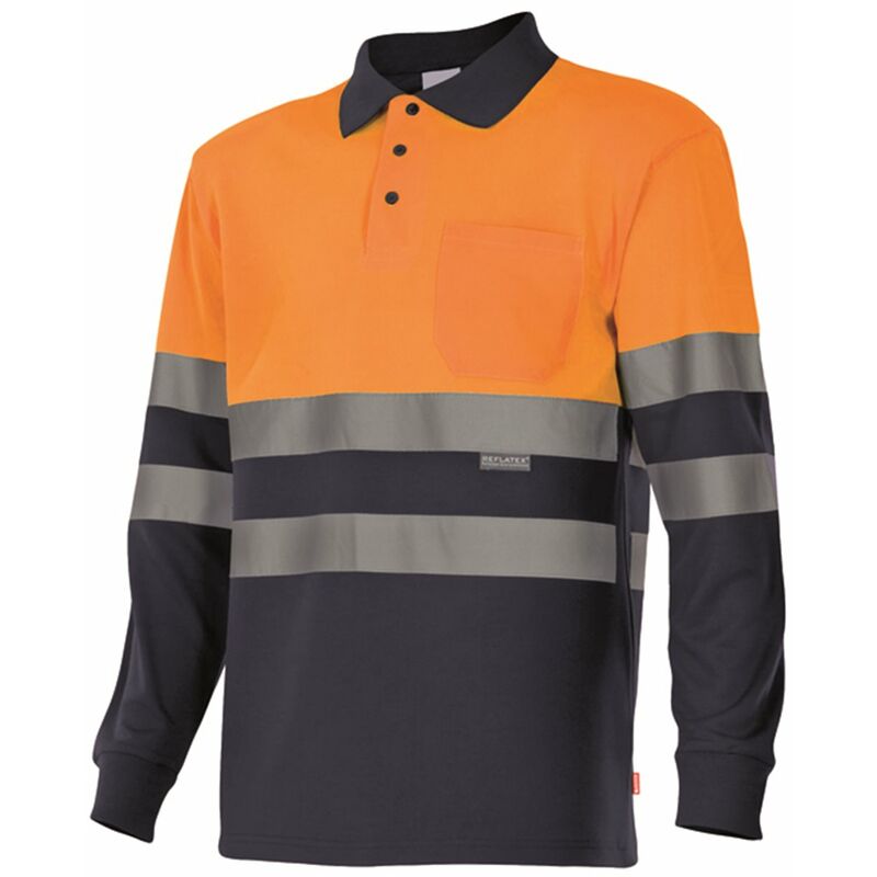 

POLO BICOLOR MANGA LARGA ALTA VISIBILIDAD Sup Nar/Inf Mar 4XL
