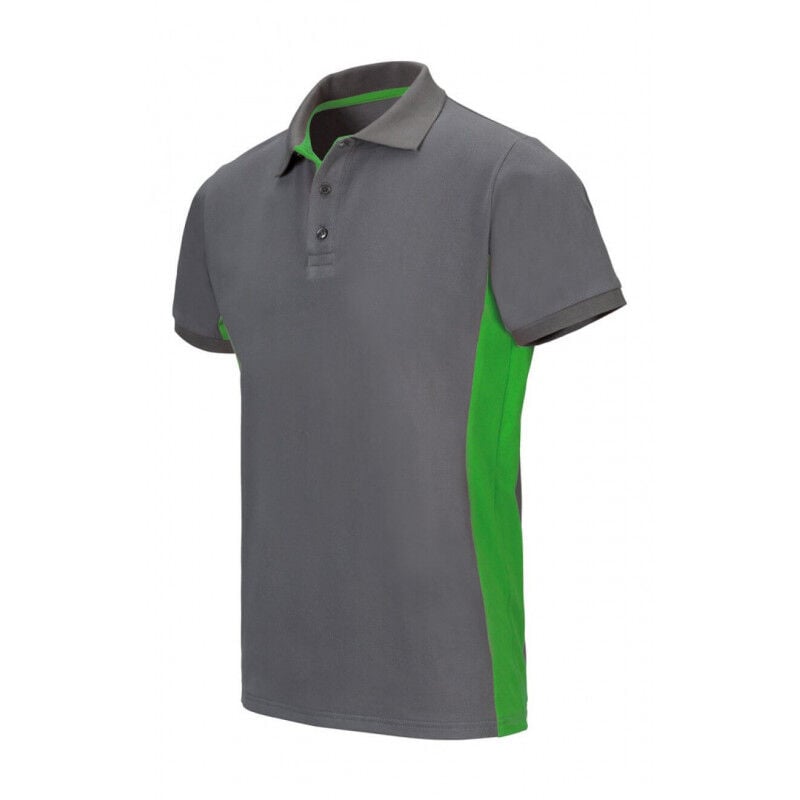 

Polo industrial manga corta bicolor Serie 105504 | 3XL - Gris / Verde lima - Velilla