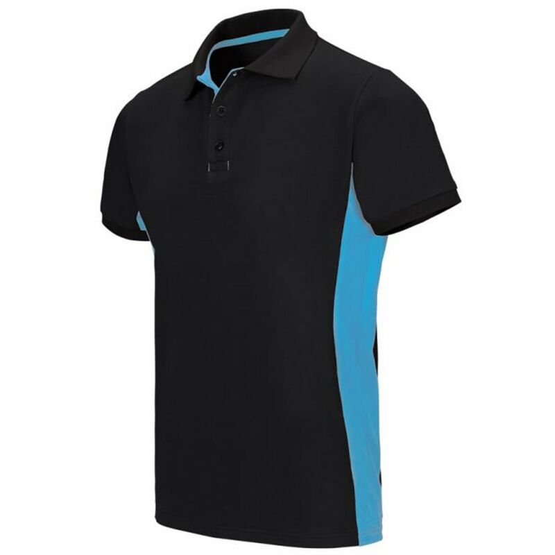

POLO BICOLOR MANGA CORTA Negro XXL