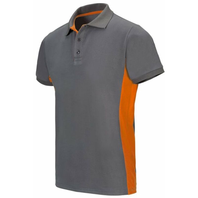 

POLO BICOLOR MANGA CORTA Gris S