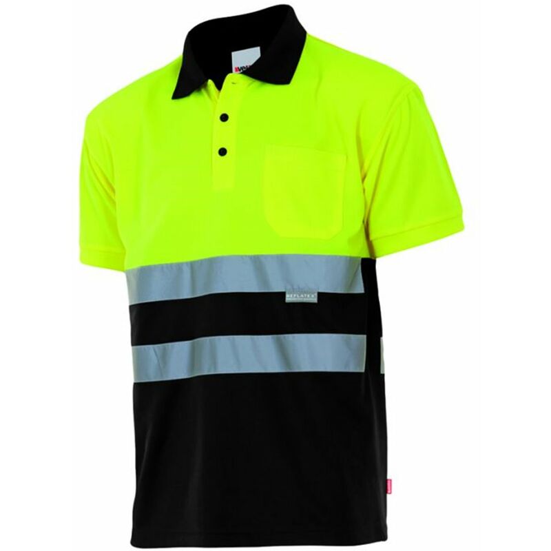 

POLO BICOLOR MANGA CORTA ALTA VISIBILIDAD Amarillo Flúor M
