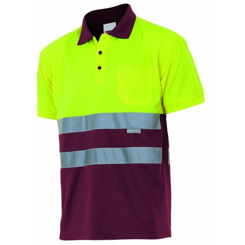 

POLO BICOLOR MANGA CORTA ALTA VISIBILIDAD Amarillo Flúor XL