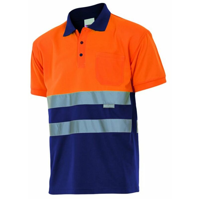

POLO BICOLOR MANGA CORTA ALTA VISIBILIDAD Sup Nar/Inf Mar L