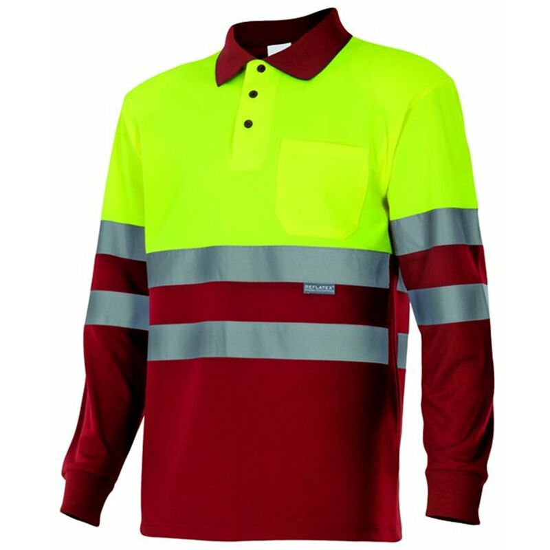 

POLO BICOLOR MANGA LARGA ALTA VISIBILIDAD Amarillo Flúor 4XL