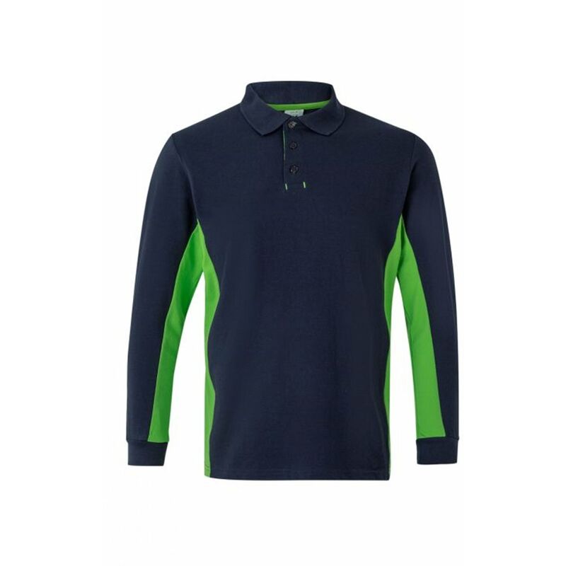 

POLO BICOLOR MANGA LARGA Azul Navy XS