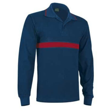 Polo bicolor manga larga Bomberos o Protección Civil Server XL Rojo