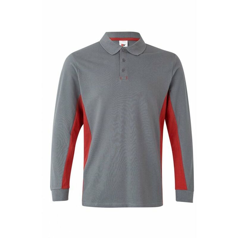 

POLO BICOLOR MANGA LARGA Gris 3XL