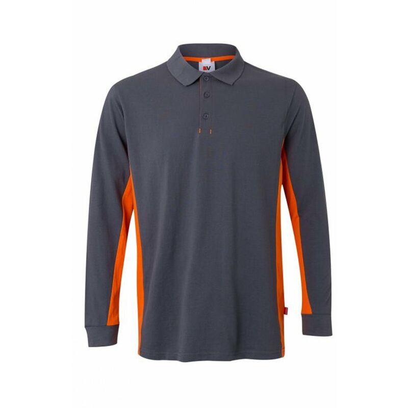 

POLO BICOLOR MANGA LARGA Gris S