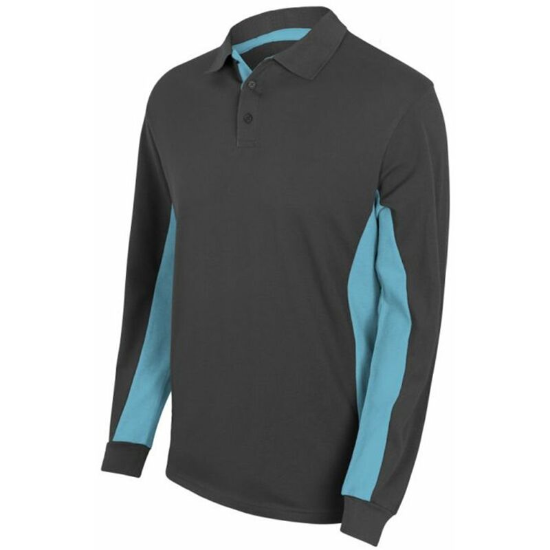 

POLO BICOLOR MANGA LARGA Gris XXL