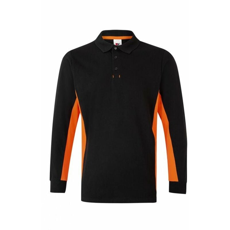

POLO BICOLOR MANGA LARGA Negro XXL
