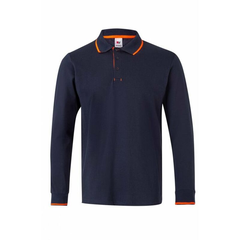 

Velilla - POLO BICOLOR RAYA MANGA LARGA Azul Navy S