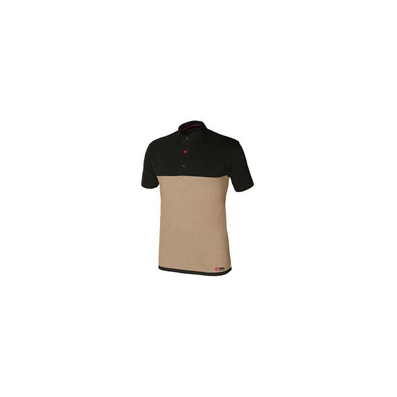 

Polo de trabajo Stretch Beige/Negro Tallam